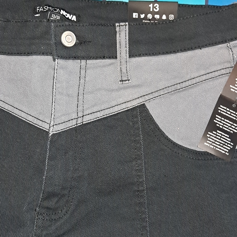 Fashion nova black/gray jeans